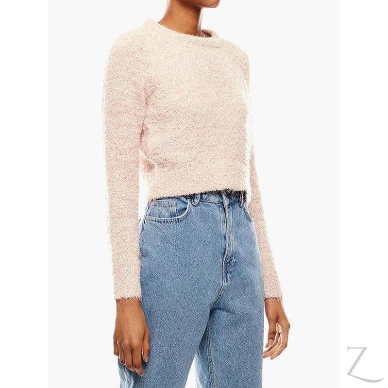 Buy-Ladies Cropped Woolly Sweater | Textured | "Ria" - B Grade-Online-in South Africa-on Zalemart