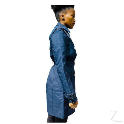 Buy-Ladies Double Breasted Hooded Trench Coat | Water Repellent | "Zia" - B Grade-Online-in South Africa-on Zalemart