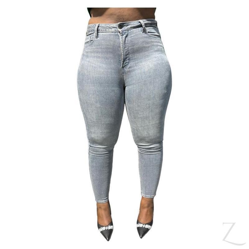 Buy-Ladies Extra High Rise Super Skinny Super Stretchy Strong Denim Jeans | Plain | "Samina"-Online-in South Africa-on Zalemart