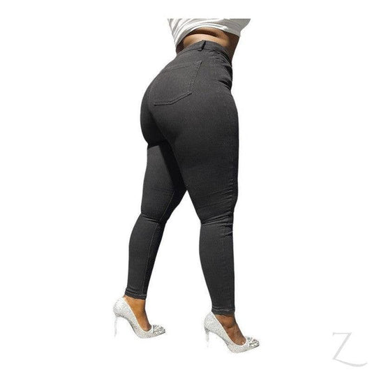 Buy-Ladies Extra High Waist Super Skinny Super Stretchy Strong Denim Jeans | Plus Sizes | "Mina" - B Grade-Online-in South Africa-on Zalemart