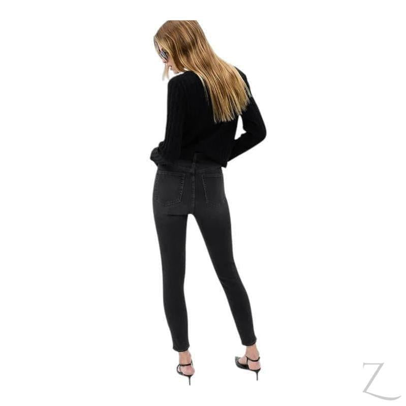 Buy-Ladies Extra High Waist Super Strong Stretchy Skinny Denim Jeans | Plain | "Bobo" - B Grade-Online-in South Africa-on Zalemart