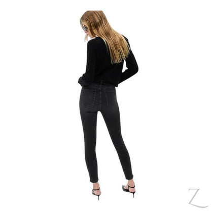 Buy-Ladies Extra High Waist Super Strong Stretchy Skinny Denim Jeans | Plain | "Bobo" - B Grade-Online-in South Africa-on Zalemart