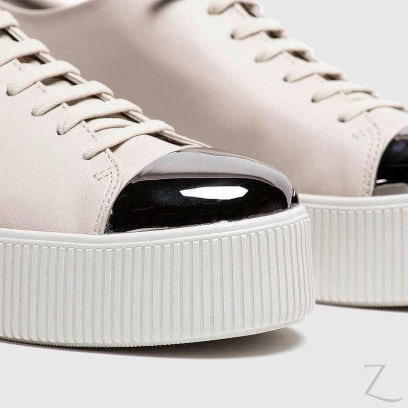Buy-Ladies Genuine Leather Platform Sneakers | Lace Up | "Shaka" - B Grade-Online-in South Africa-on Zalemart