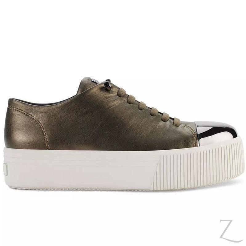 Buy-Ladies Genuine Leather Platform Sneakers | Lace Up | "Shaka" - B Grade-Online-in South Africa-on Zalemart