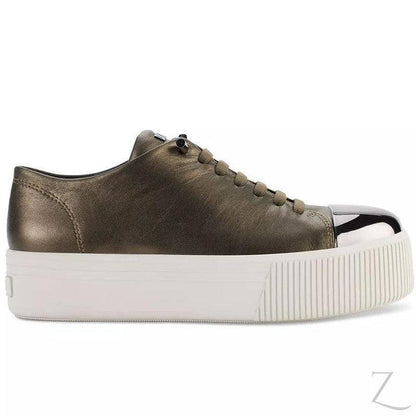 Buy-Ladies Genuine Leather Platform Sneakers | Lace Up | "Shaka" - B Grade-Online-in South Africa-on Zalemart