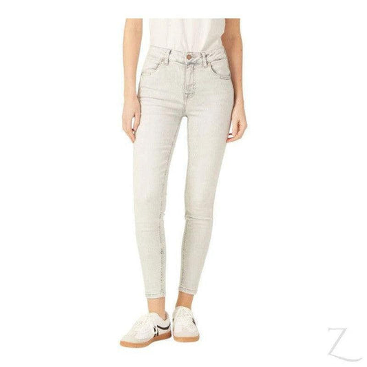 Buy-Ladies High Rise Super Skinny Super Strong Stretchy Denim Jeans | Plain | "Kawu" - B Grade-Light Grey-28-Online-in South Africa-on Zalemart