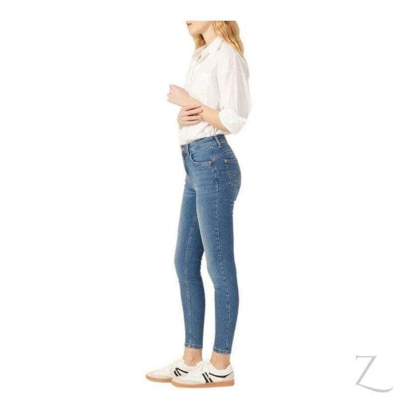 Buy-Ladies High Rise Super Skinny Super Strong Stretchy Denim Jeans | Plain | "Kawu" - B Grade-Online-in South Africa-on Zalemart