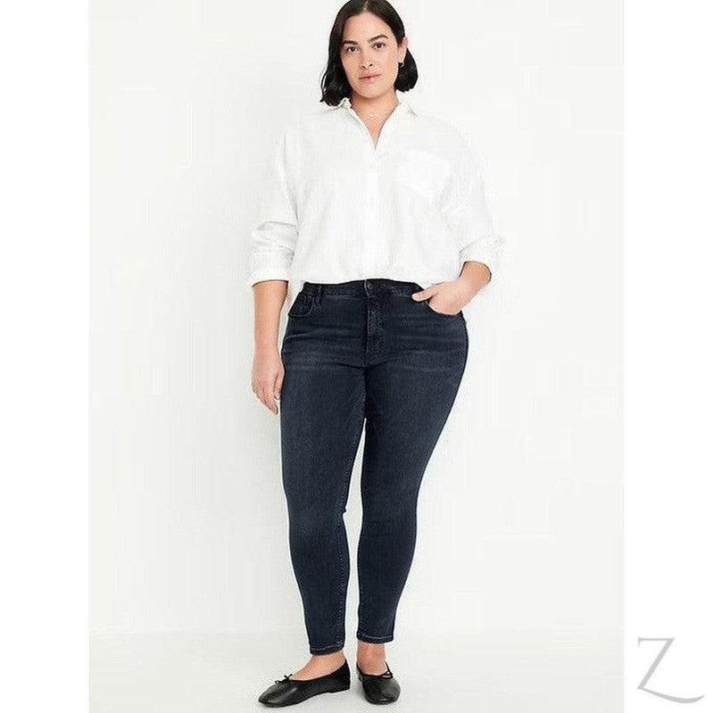 Buy-Ladies High Rise Super Skinny Super Strong Stretchy Denim Jeans | Plain | "Samina" - B Grade-Online-in South Africa-on Zalemart