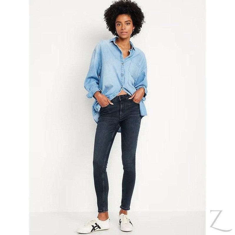 Buy-Ladies High Rise Super Skinny Super Strong Stretchy Denim Jeans | Plain | "Samina" - B Grade-Online-in South Africa-on Zalemart