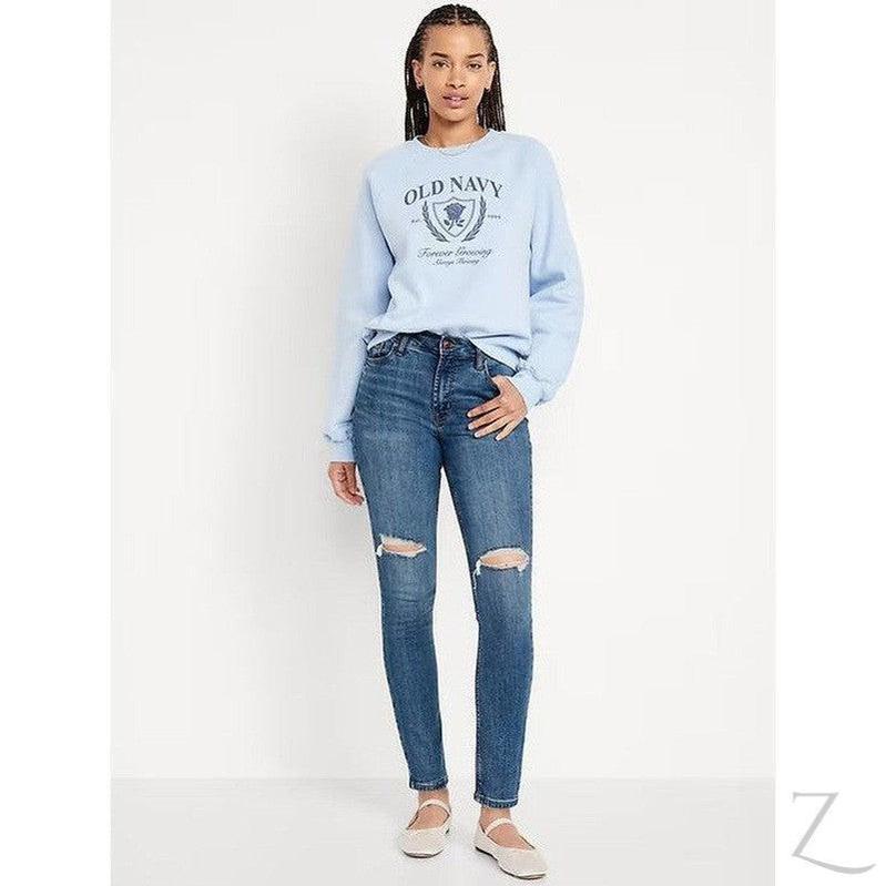 Buy-Ladies High Rise Super Skinny Super Strong Stretchy Denim Jeans | Ripped | "Samina" - B Grade-Online-in South Africa-on Zalemart