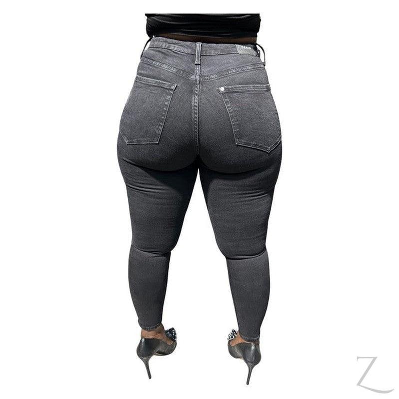 Buy-Ladies High Rise Super Stretchy Super Skinny Super Strong Denim Jeans | Plain | "Futhi" - B Grade-Online-in South Africa-on Zalemart