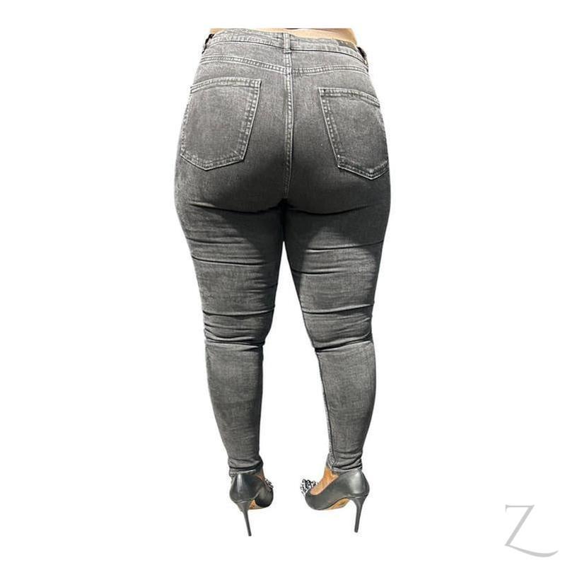 Buy-Ladies High Rise Super Strong Super Skinny Slightly Stretchy Denim Jeans | Plain | "Rio" - B Grade-Online-in South Africa-on Zalemart
