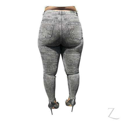 Buy-Ladies High Rise Super Strong Super Skinny Slightly Stretchy Denim Jeans | Plain | "Rio" - B Grade-Online-in South Africa-on Zalemart
