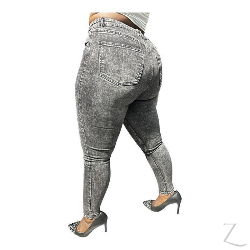 Buy-Ladies High Rise Super Strong Super Skinny Slightly Stretchy Denim Jeans | Plain | "Rio" - B Grade-Online-in South Africa-on Zalemart