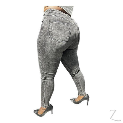 Buy-Ladies High Rise Super Strong Super Skinny Slightly Stretchy Denim Jeans | Plain | "Rio" - B Grade-Online-in South Africa-on Zalemart