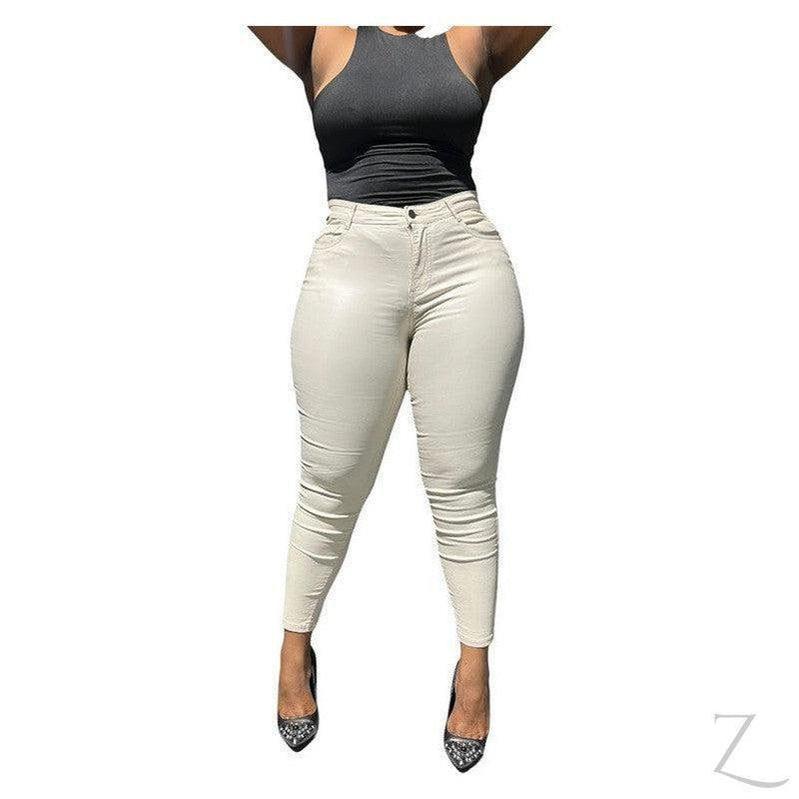 Buy-Ladies High Waist Super Skinny Super Stretchy Strong Denim Jeans | Plain | "Limu" - B Grade-Online-in South Africa-on Zalemart