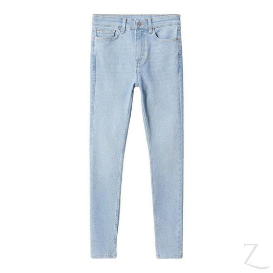 Buy-Ladies High Waist Super Strong Skinny Stretchy Denim Jeans | Plain | "Sithelo" - B Grade-Light Blue-24-Online-in South Africa-on Zalemart