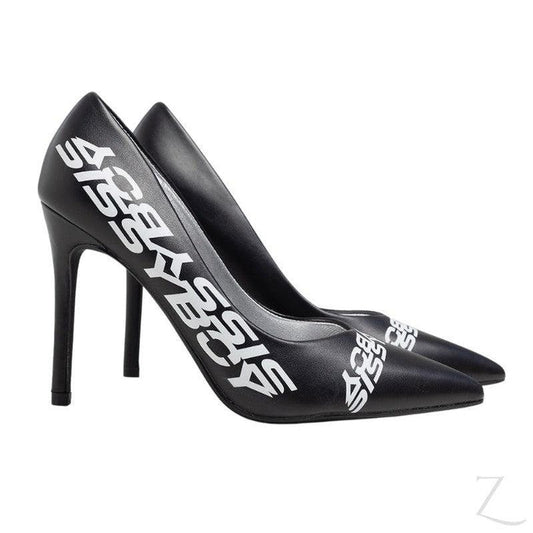 Buy-Ladies Pointed Toe Stiletto Heel Pumps | "Fana" - B Grade-Black-2-Online-in South Africa-on Zalemart
