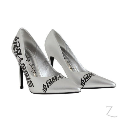 Buy-Ladies Pointed Toe Stiletto Heel Pumps | "Fana" - B Grade-Silver-2-Online-in South Africa-on Zalemart