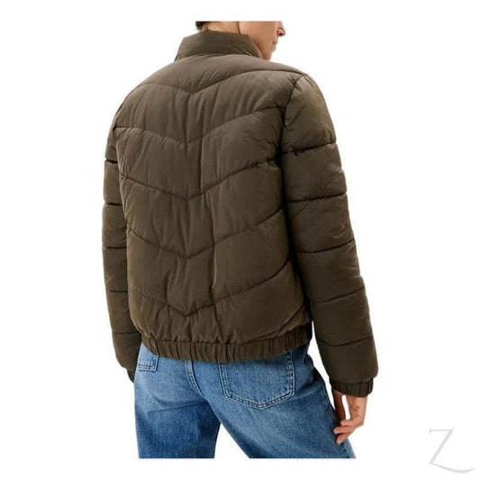 Buy-Ladies Quilted Puffer Jacket | Buttons + Zipper | "Yagi" - B Grade-Online-in South Africa-on Zalemart