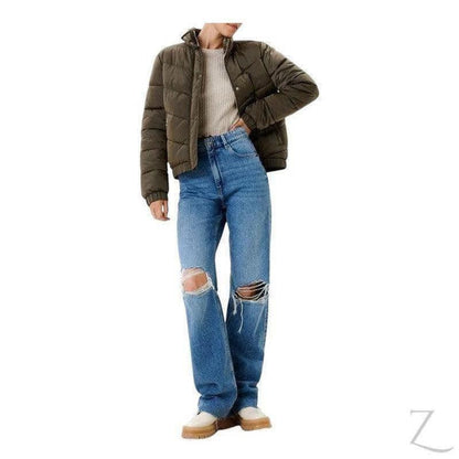 Buy-Ladies Quilted Puffer Jacket | Buttons + Zipper | "Yagi" - B Grade-Online-in South Africa-on Zalemart