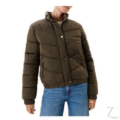 Buy-Ladies Quilted Puffer Jacket | Buttons + Zipper | "Yagi" - B Grade-Online-in South Africa-on Zalemart