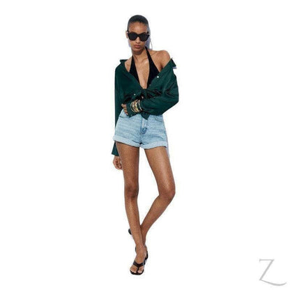 Buy-Ladies Satin Effect Basic Shirt | Long SLeeve | "Zia" - B Grade-Online-in South Africa-on Zalemart