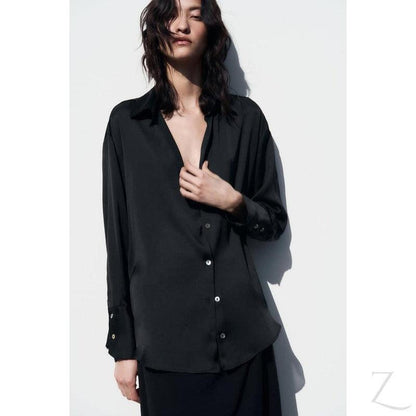 Buy-Ladies Silky Satin Shirt | Plain | "Zia" - B Grade-Online-in South Africa-on Zalemart