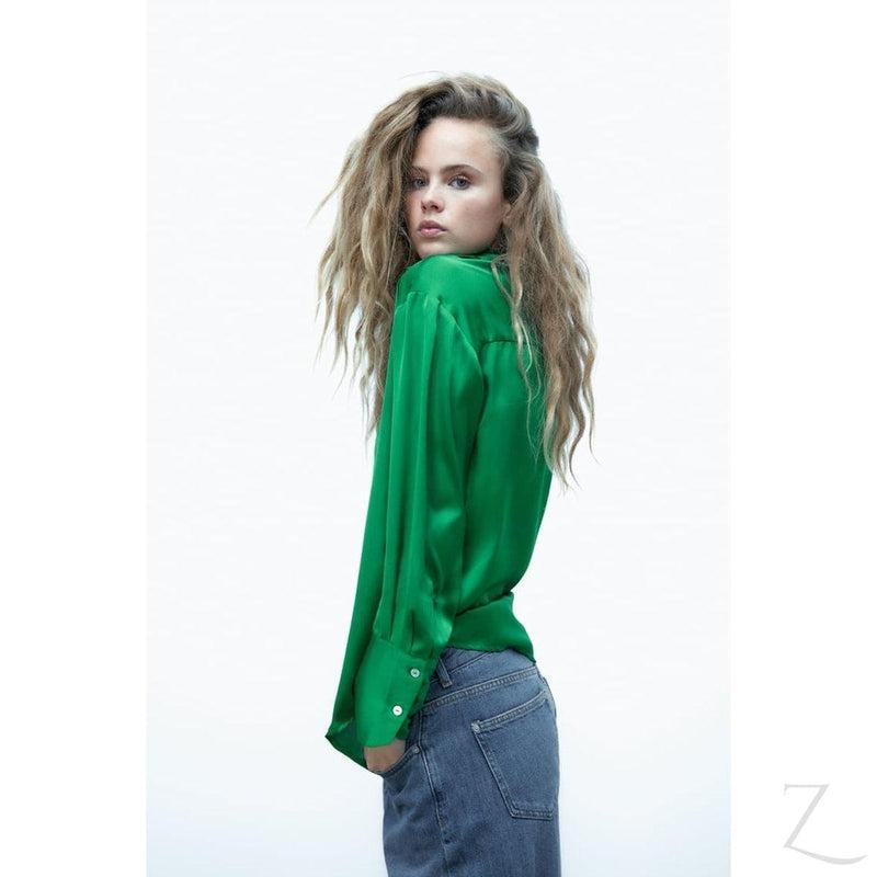 Buy-Ladies Silky Satin Shirt | Plain | "Zia" - B Grade-Online-in South Africa-on Zalemart