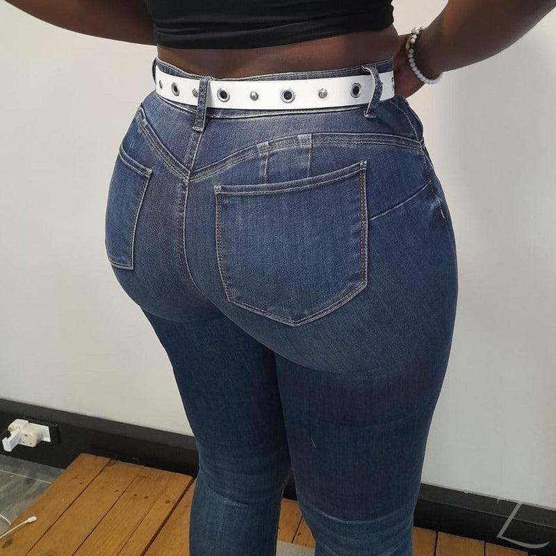 Buy-Ladies Single Grommet Faux Leather Belt | "Fele" - B Grade-Online-in South Africa-on Zalemart