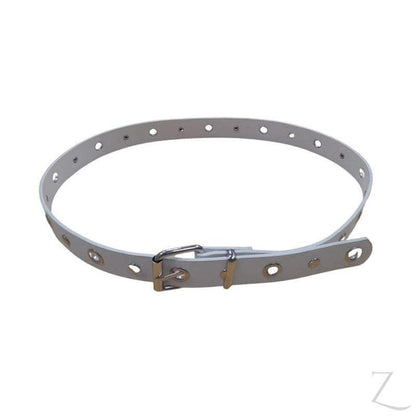 Buy-Ladies Single Grommet Faux Leather Belt | "Fele" - B Grade-White-XS/S-Online-in South Africa-on Zalemart