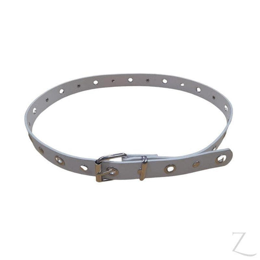 Buy-Ladies Single Grommet Faux Leather Belt | "Fele" - B Grade-White-XS/S-Online-in South Africa-on Zalemart