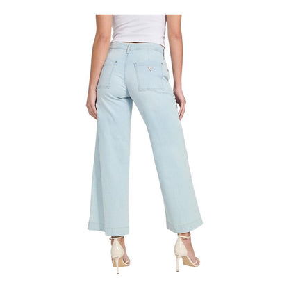 Buy-Ladies Stretchy Strong Wide Leg Denim Jeans | Cropped | "Gela" - A Grade-Online-in South Africa-on Zalemart