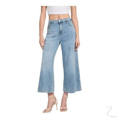 Buy-Ladies Stretchy Strong Wide Leg Denim Jeans | Cropped | "Gela"-A Grade-Online-in South Africa-on Zalemart