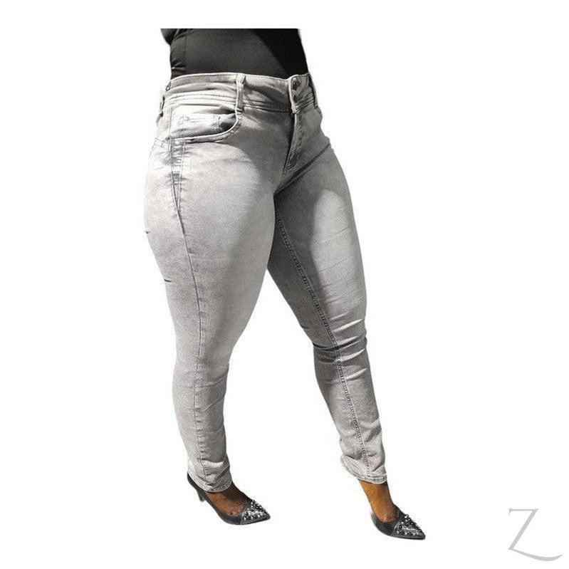 Buy-Ladies Strong Stretchy Slim Fit Denim Jeans | Plain | "Taka" - B Grade-Online-in South Africa-on Zalemart