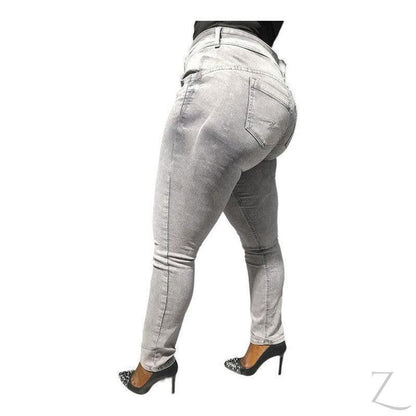 Buy-Ladies Strong Stretchy Slim Fit Denim Jeans | Plain | "Taka" - B Grade-Online-in South Africa-on Zalemart