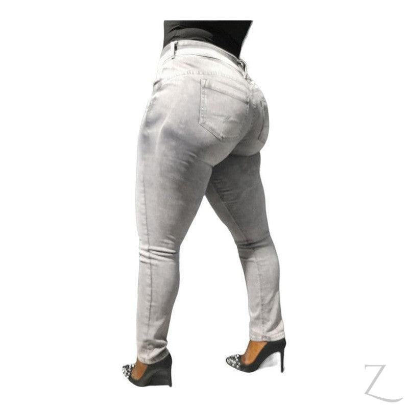 Buy-Ladies Strong Stretchy Slim Fit Denim Jeans | Plain | "Taka" - B Grade-Online-in South Africa-on Zalemart