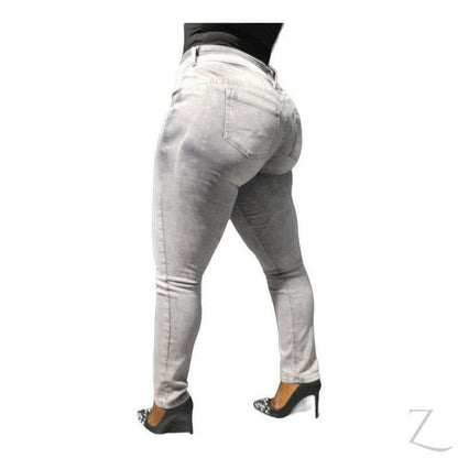 Buy-Ladies Strong Stretchy Slim Fit Denim Jeans | Plain | "Taka" - B Grade-Online-in South Africa-on Zalemart