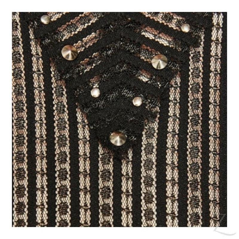 Buy-Ladies Studded Lace T-Shirt | Short Sleeve | "Zia" - B Grade-Online-in South Africa-on Zalemart