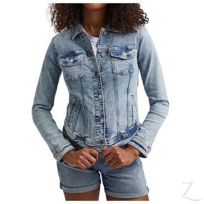Buy-Ladies Super Stretchy Strong Denim Jacket | Ripped | "Lilly" - B Grade-Light Blue-XS-Online-in South Africa-on Zalemart