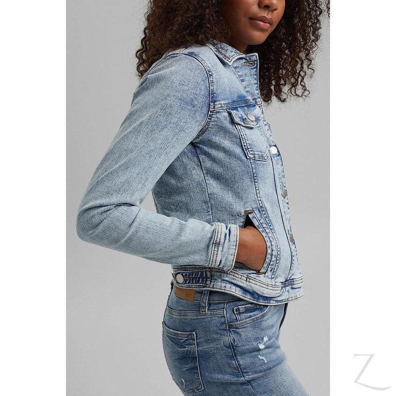 Buy-Ladies Super Stretchy Strong Denim Jacket | Ripped | "Lilly" - B Grade-Online-in South Africa-on Zalemart