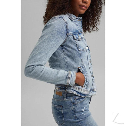 Buy-Ladies Super Stretchy Strong Denim Jacket | Ripped | "Lilly" - B Grade-Online-in South Africa-on Zalemart