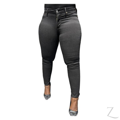 Buy-Ladies Super Stretchy Strong Slim Fit Denim Jeans | Full Length | "Faji" - B Grade-Online-in South Africa-on Zalemart