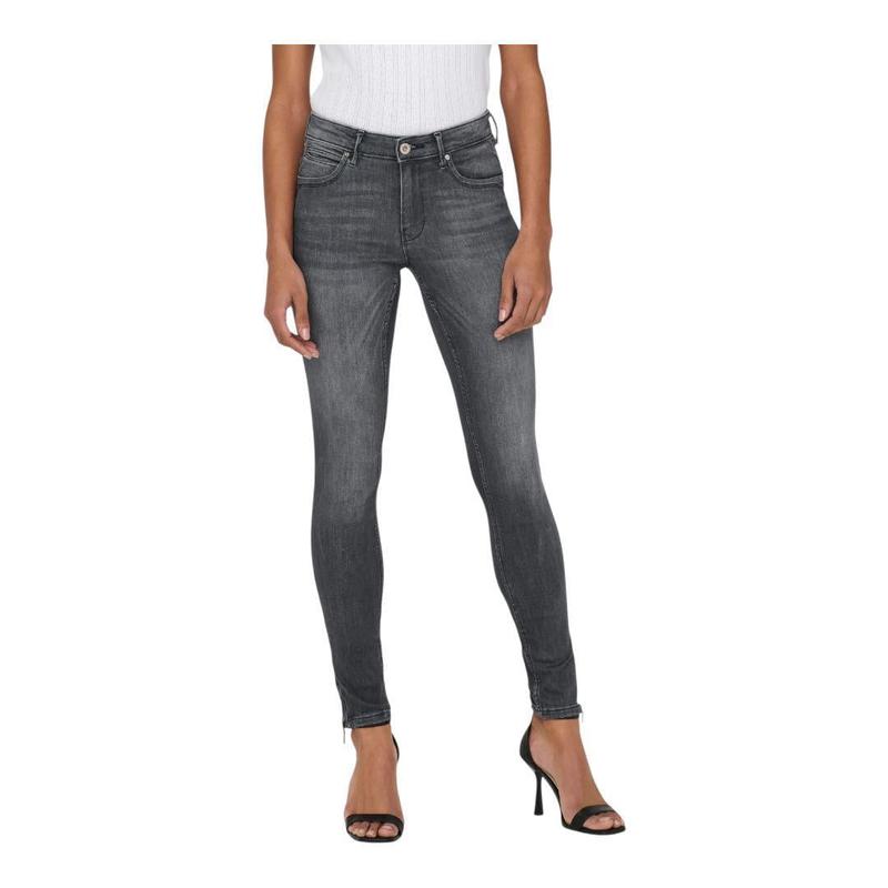 Buy-Ladies Super Stretchy Super Skinny Ankle Grazer Denim Jeans | Zip Detail | "Phela" - B Grade-Grey-24-Regular-Online-in South Africa-on Zalemart