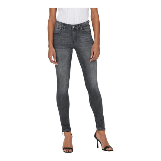 Buy-Ladies Super Stretchy Super Skinny Ankle Grazer Denim Jeans | Zip Detail | "Phela" - B Grade-Grey-24-Regular-Online-in South Africa-on Zalemart