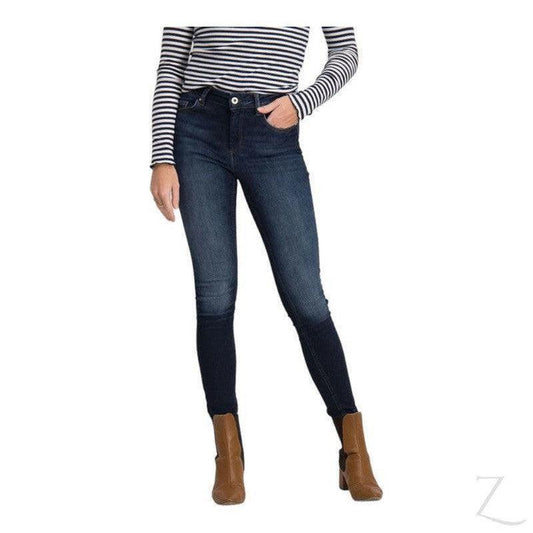 Buy-Ladies Super Stretchy Super Skinny Denim Jeans | Plain | "Phela" - B Grade-Navy Blue-30-Regular-Online-in South Africa-on Zalemart