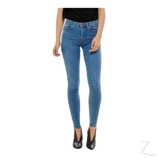 Buy-Ladies Super Stretchy Super Skinny Push Up Denim Jeans | Plain | "Phela" - B Grade-Dark Blue-30-Regular-Online-in South Africa-on Zalemart