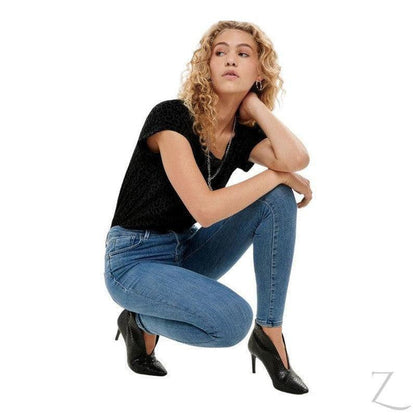Buy-Ladies Super Stretchy Super Skinny Push Up Denim Jeans | Plain | "Phela" - B Grade-Online-in South Africa-on Zalemart