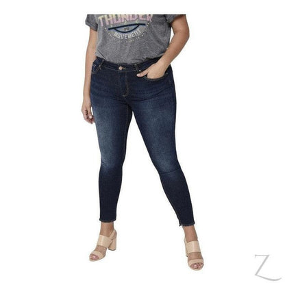 Buy-Ladies Super Stretchy Super Skinny Raw Hem Denim Jeans | Plus Sizes | "Phela"-Online-in South Africa-on Zalemart