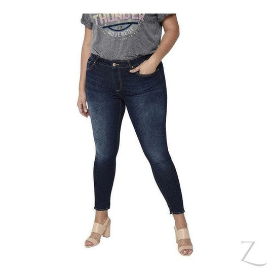 Buy-Ladies Super Stretchy Super Skinny Raw Hem Denim Jeans | Plus Sizes | "Phela"-Online-in South Africa-on Zalemart